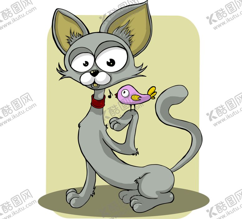 编号：93747209142035545773【酷图网】源文件下载-灰色的猫