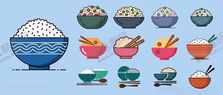 编号：17648410261527375635【酷图网】源文件下载-美食米饭