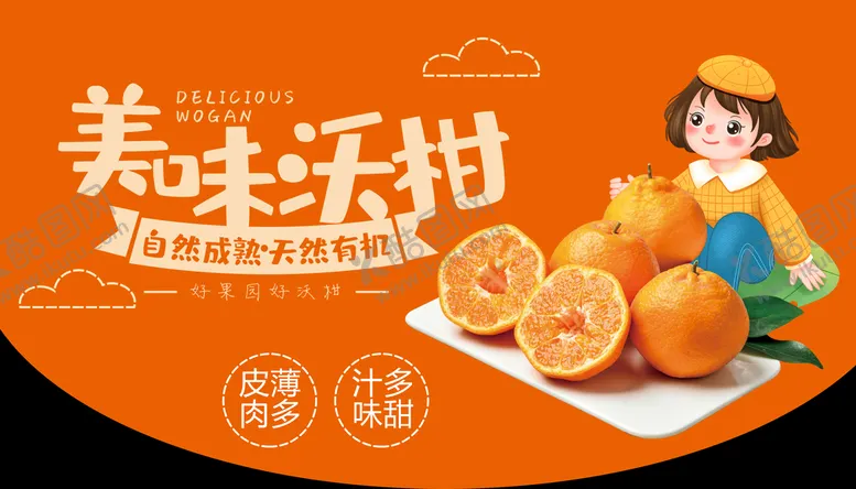 编号：49378609251915300957【酷图网】源文件下载-超市沃柑异形吊牌