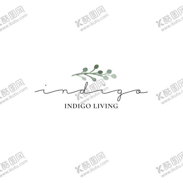 编号：76307907050027026140【酷图网】源文件下载-字母logo植物小清新