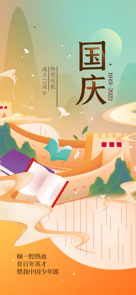 国庆节黄金周快乐展板展架