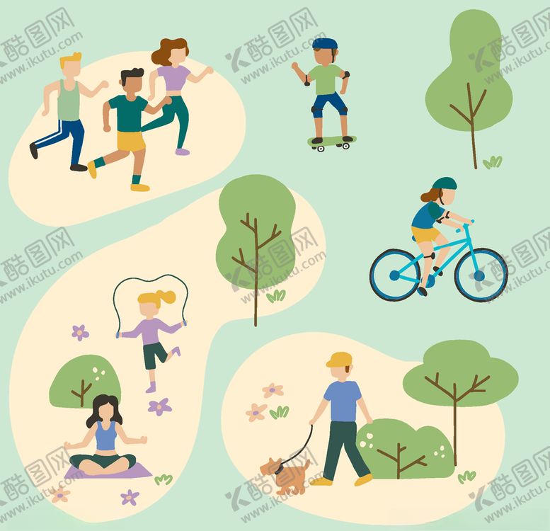 编号：23848610081334442481【酷图网】源文件下载-公园活动