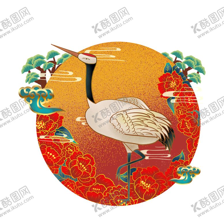 编号：45324111011313211561【酷图网】源文件下载-仙鹤