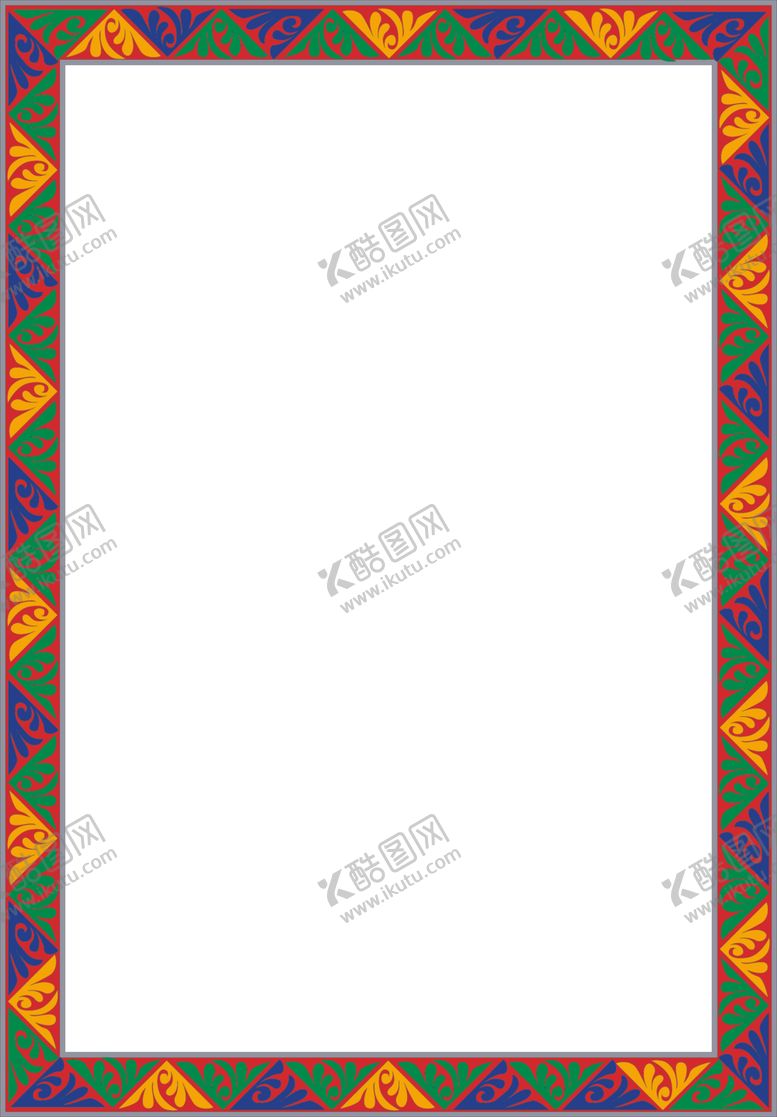编号：77374205052008565089【酷图网】源文件下载-简约花纹边框