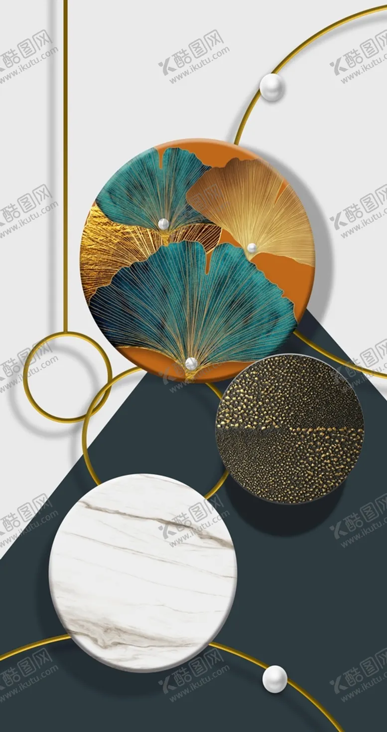编号：27356809241955279851【酷图网】源文件下载-抽象几何装饰画