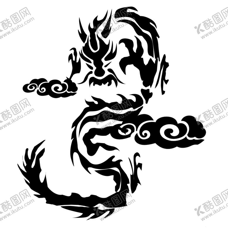 编号：16914105141503163562【酷图网】源文件下载-水墨龙