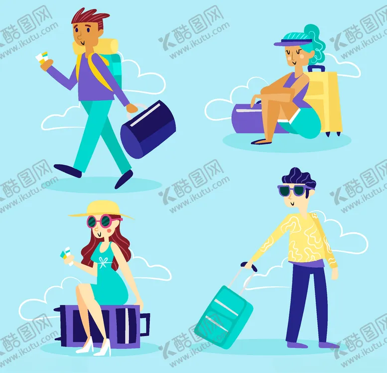 编号：13810506281445444134【酷图网】源文件下载-旅客游客
