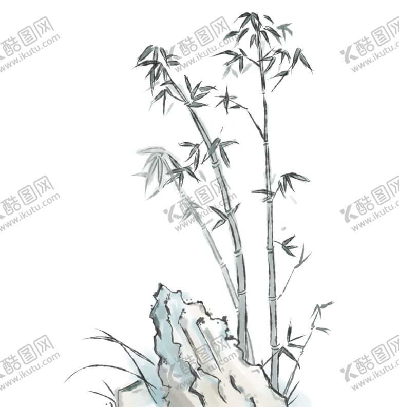 编号：39738004060836278411【酷图网】源文件下载-水墨竹子风格