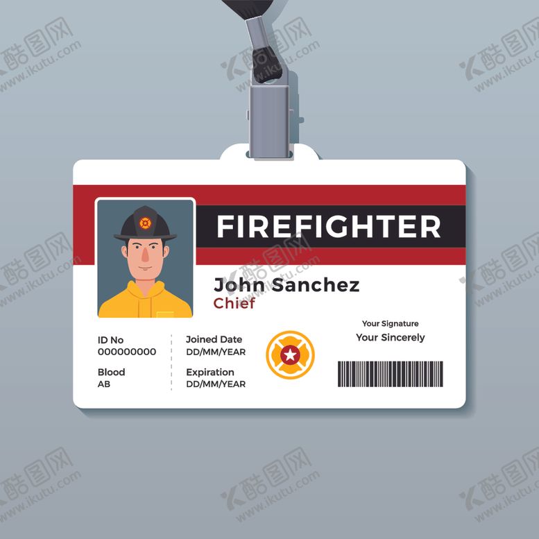 编号：83300309170608073987【酷图网】源文件下载-胸卡工作证