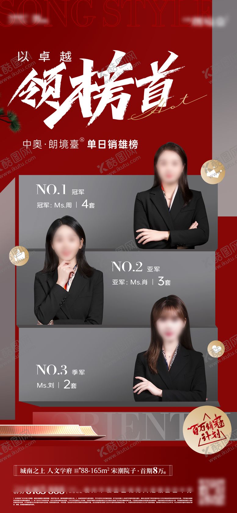 编号：12824610092045013200【酷图网】源文件下载-销冠人物海报