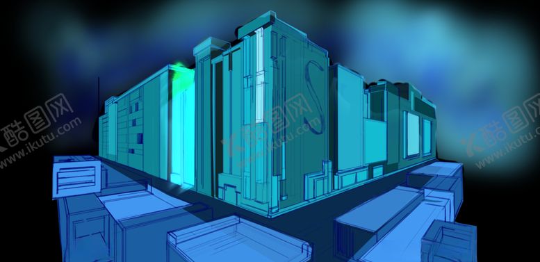 编号：56828810070230481635【酷图网】源文件下载-建筑速写立体建筑楼房城市速写