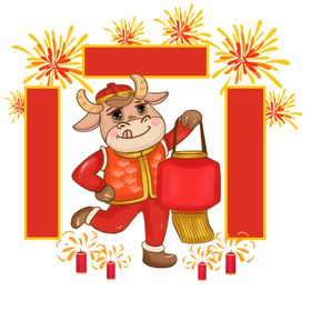 卡通牛形象