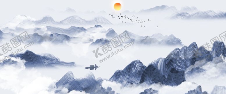 编号：10347701141602399544【酷图网】源文件下载-中式水墨画