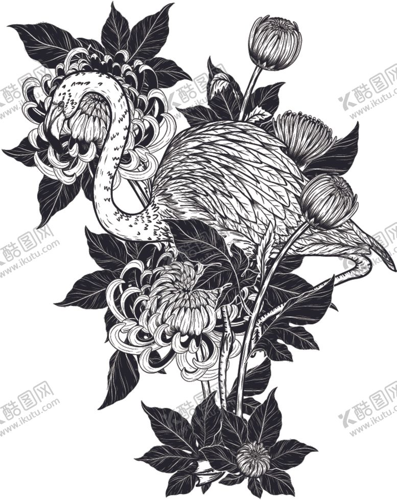 编号：77390207081424578956【酷图网】源文件下载-纯色绘画植物花朵