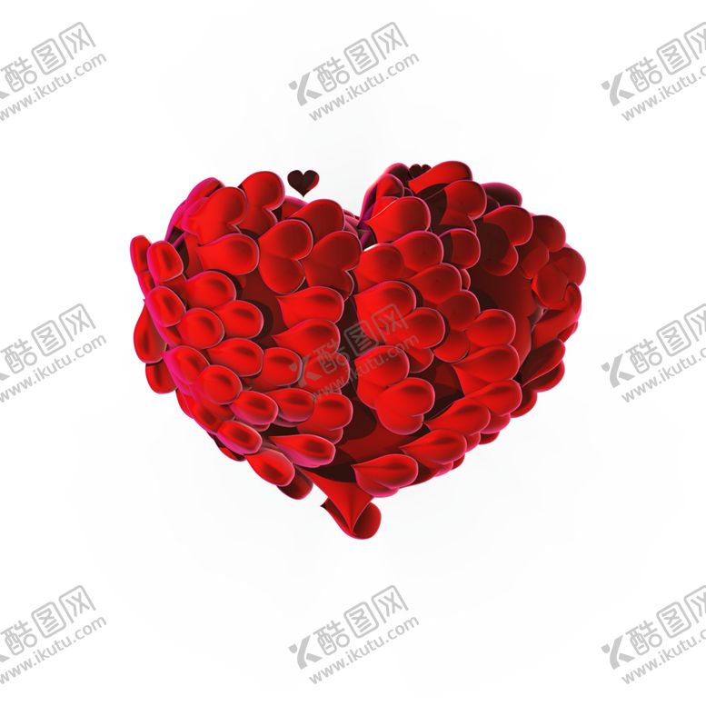 编号：99097110060420073346【酷图网】源文件下载-立体心形素材