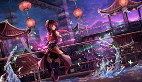 中国风大气插画场景图片