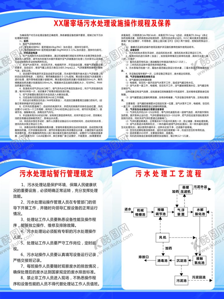 编号：95041010160233575301【酷图网】源文件下载-屠宰场污水管理规定和流程
