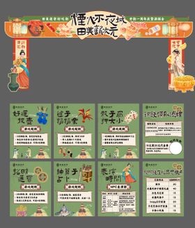 古风门头规则牌物料设计