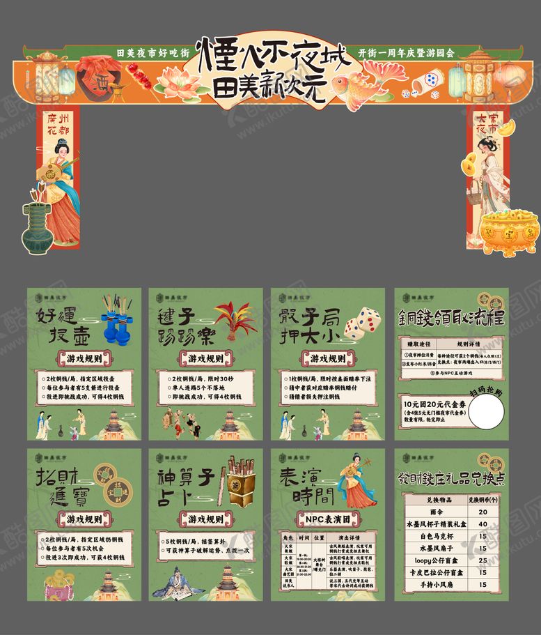 编号：76541212211933342017【酷图网】源文件下载-古风门头规则牌物料设计