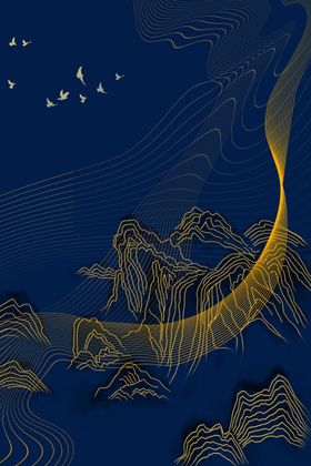 中国风山