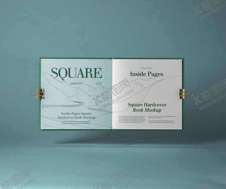 编号：18964610060250514131【酷图网】源文件下载-内页方形精装目录书模型皮克斯登