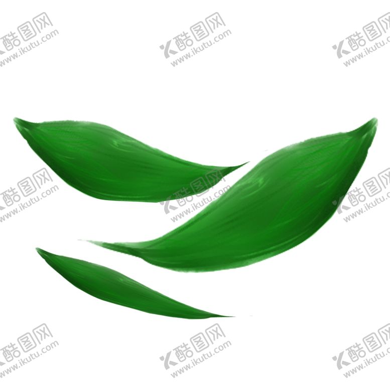编号：97527006290409068052【酷图网】源文件下载-粽叶插画卡通素材海报点缀绿色