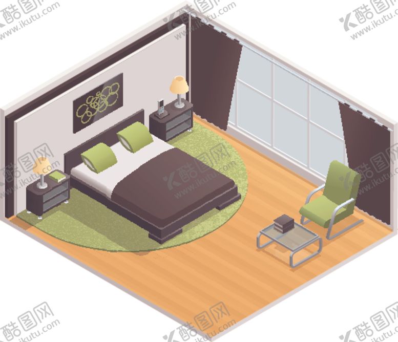 编号：95419009302244579347【酷图网】源文件下载-2.5d房间