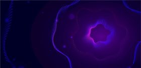 科技粒子背景会议互联网展板现代