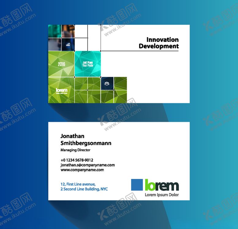 编号：93647309130704344821【酷图网】源文件下载-名片模板