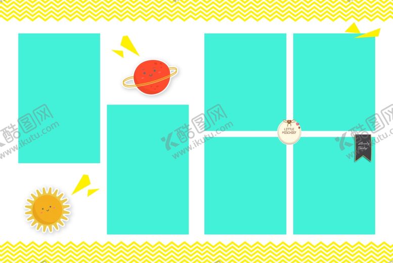 编号：55555009281233214715【酷图网】源文件下载-儿童相册设计模板