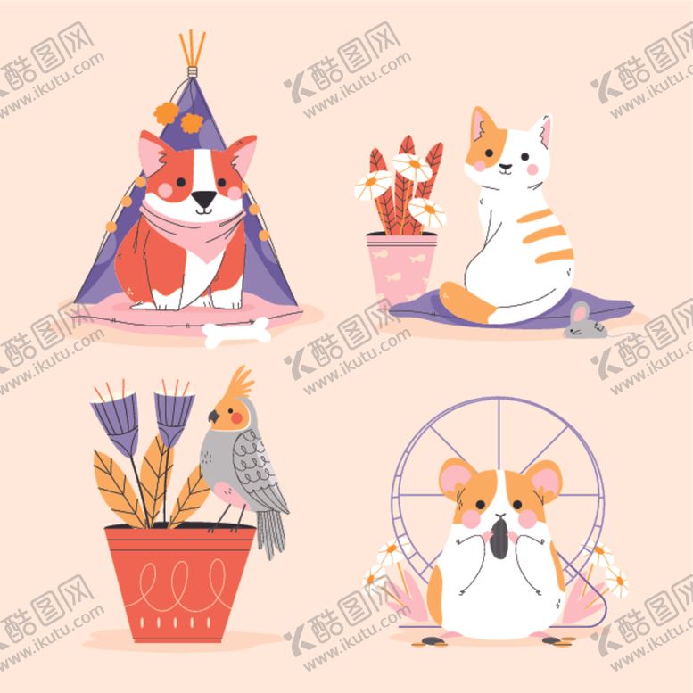 编号：74677910040649243431【酷图网】源文件下载-猫卡通