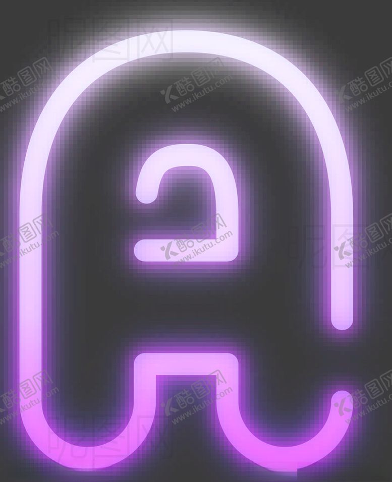 编号：38430305161709529974【酷图网】源文件下载-霓虹灯字母A