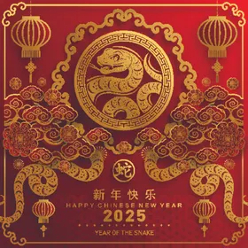 2025蛇年书法书法海报终盛典