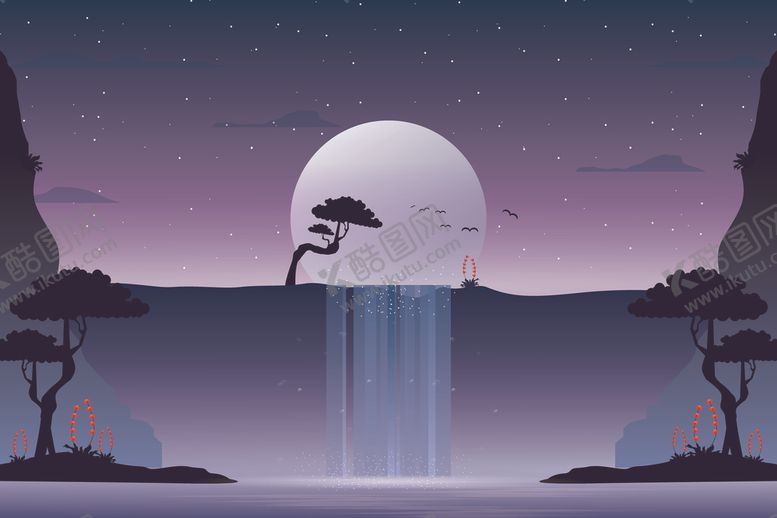 编号：91826609252009086267【酷图网】源文件下载-自然风光插画