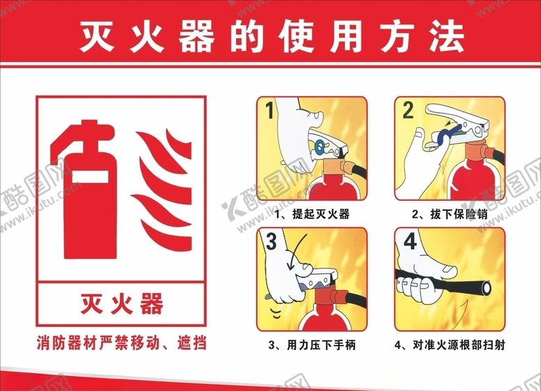 编号：62613509261748032298【酷图网】源文件下载-灭火器使用方法