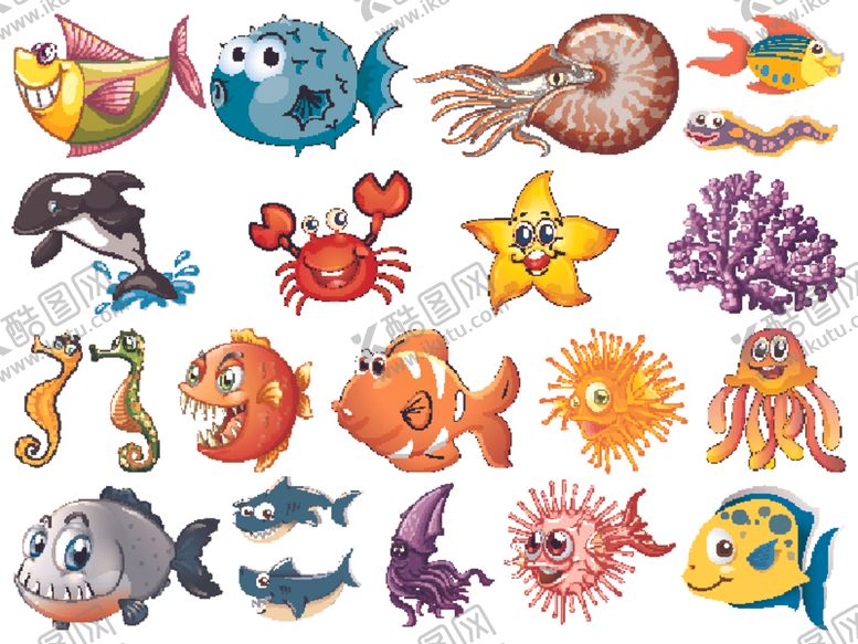 编号：84494209210820038999【酷图网】源文件下载-海底生物