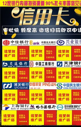 信用卡推广海报DM