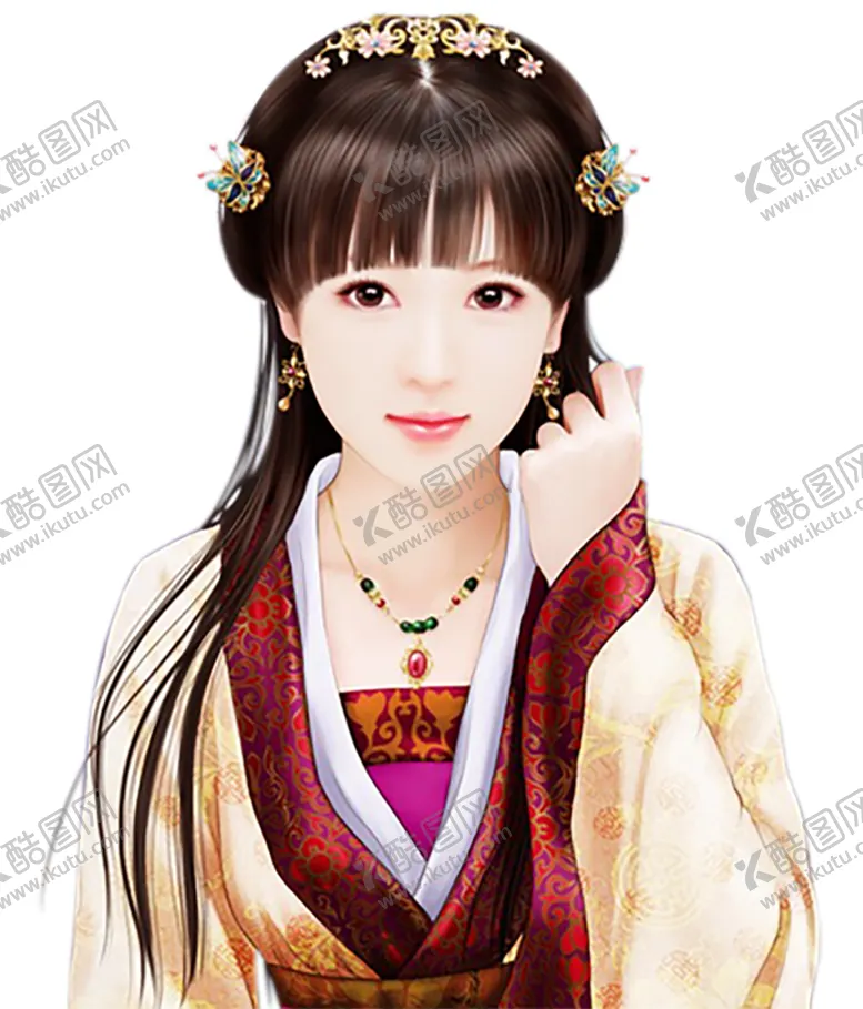 编号：18018302030452109151【酷图网】源文件下载-古装帅哥美女插画图片 