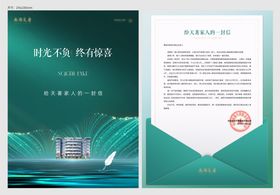 地产DM单张一封信海报