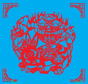 兔子剪纸