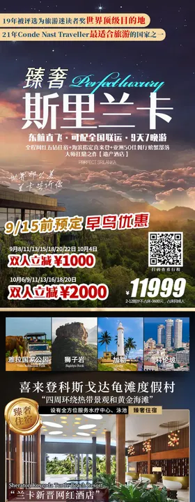臻奢斯里兰卡旅游海报