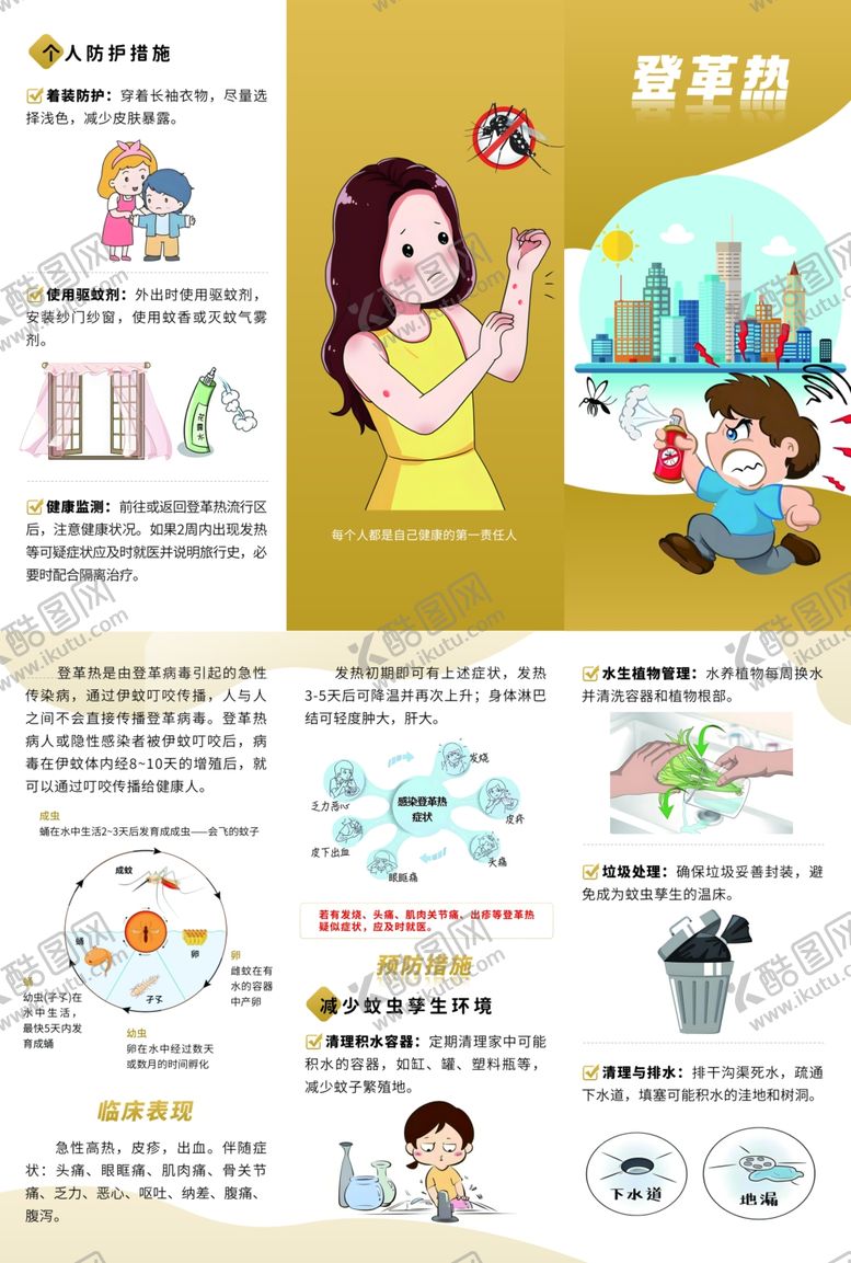 编号：80069702202210008714【酷图网】源文件下载-登革热医疗健康三折页