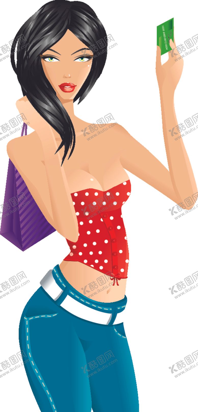 编号：98906809271652448540【酷图网】源文件下载-时尚购物女人