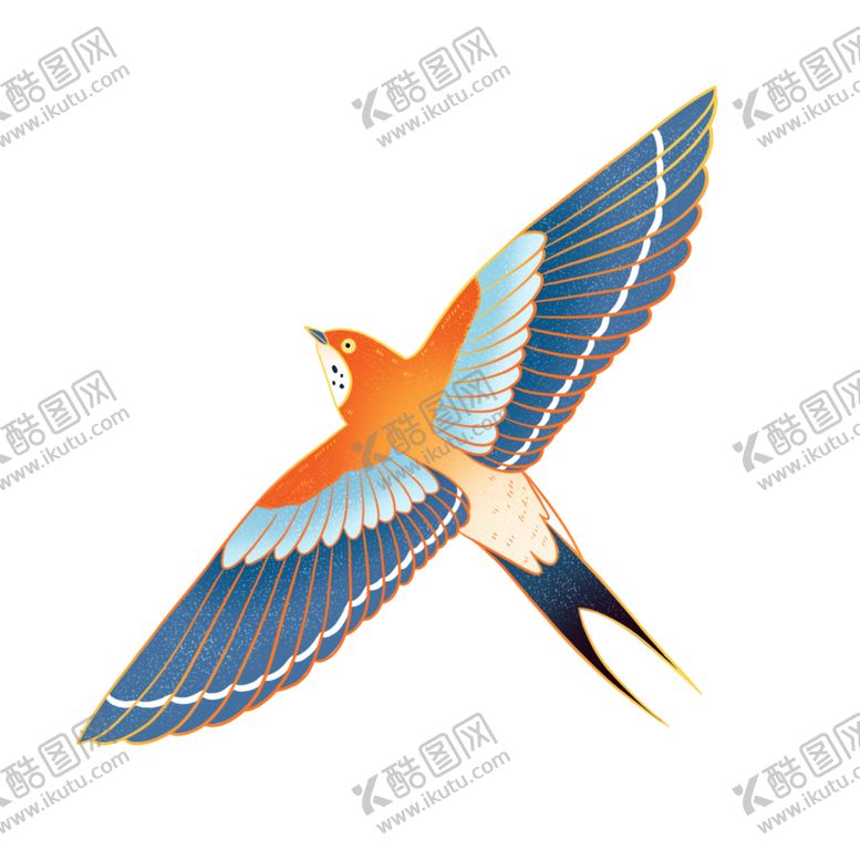 编号：69475701262001267113【酷图网】源文件下载-中国风国潮鸟类燕子