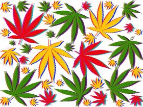 抽象艺术绚目麻叶满铺背景底纹