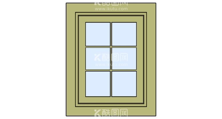 编号：55681712121204294862【酷图网】源文件下载-sketchUP草图大师 窗子