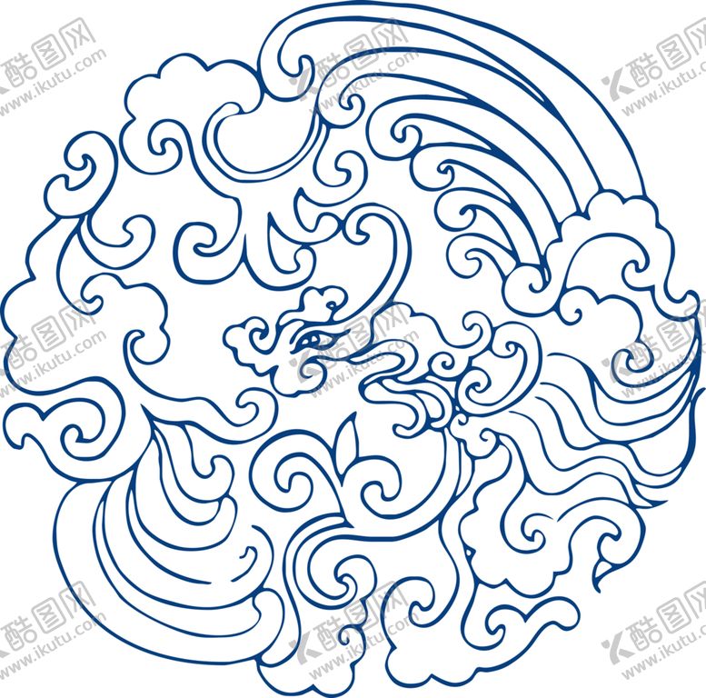 编号：35284009211225265353【酷图网】源文件下载-青花瓷图案