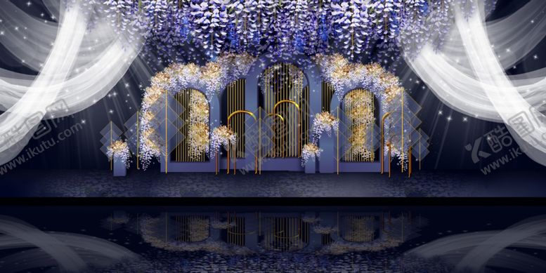 编号：57160005031910184679【酷图网】源文件下载-婚礼舞台效果图