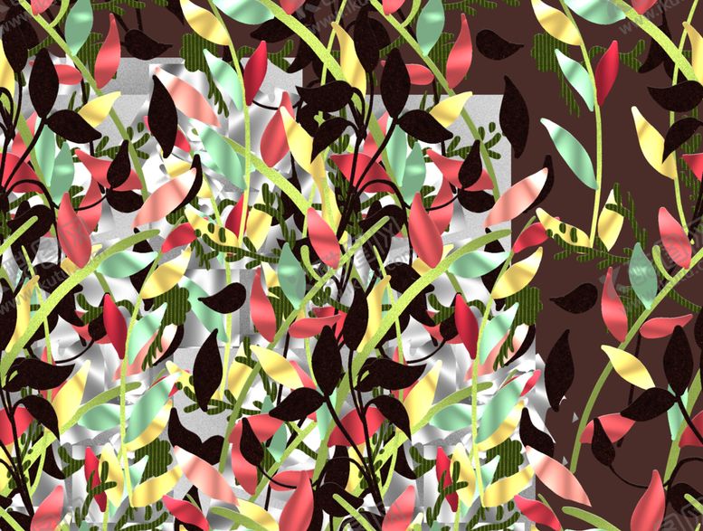 编号：64041504030612338068【酷图网】源文件下载-大牌多彩植物图案