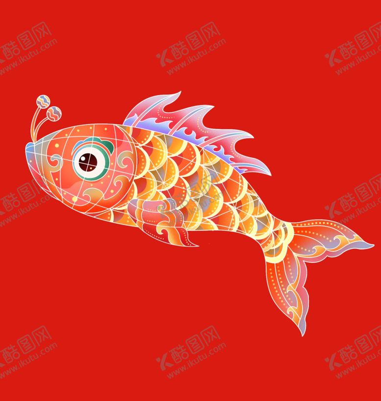 编号：62907202070049025245【酷图网】源文件下载-手绘小金鱼